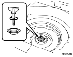 15. Store the flat tire in the spare tire compartment.