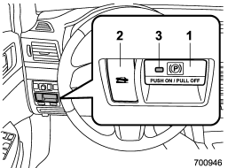 1) Parking brake switch