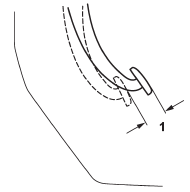 1) 0.19 – 0.44 in (5 – 11 mm)