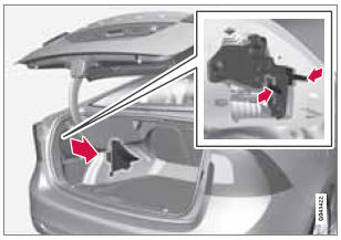 The bulbs in the taillight cluster are replaced from inside the trunk (not the