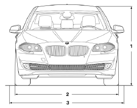 1. Vehicle height: 57.6 inches / 1,464 mm