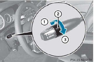 •► To increase: turn control 2 in direction