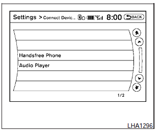 4. Select the Audio Player key.